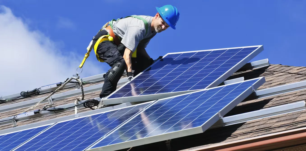 solar panel installation