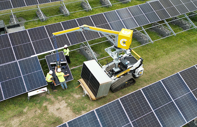 Industrial solar panel installation with commercial solar panels providing reliable clean energy for large-scale industrial facilities by Scope Solar