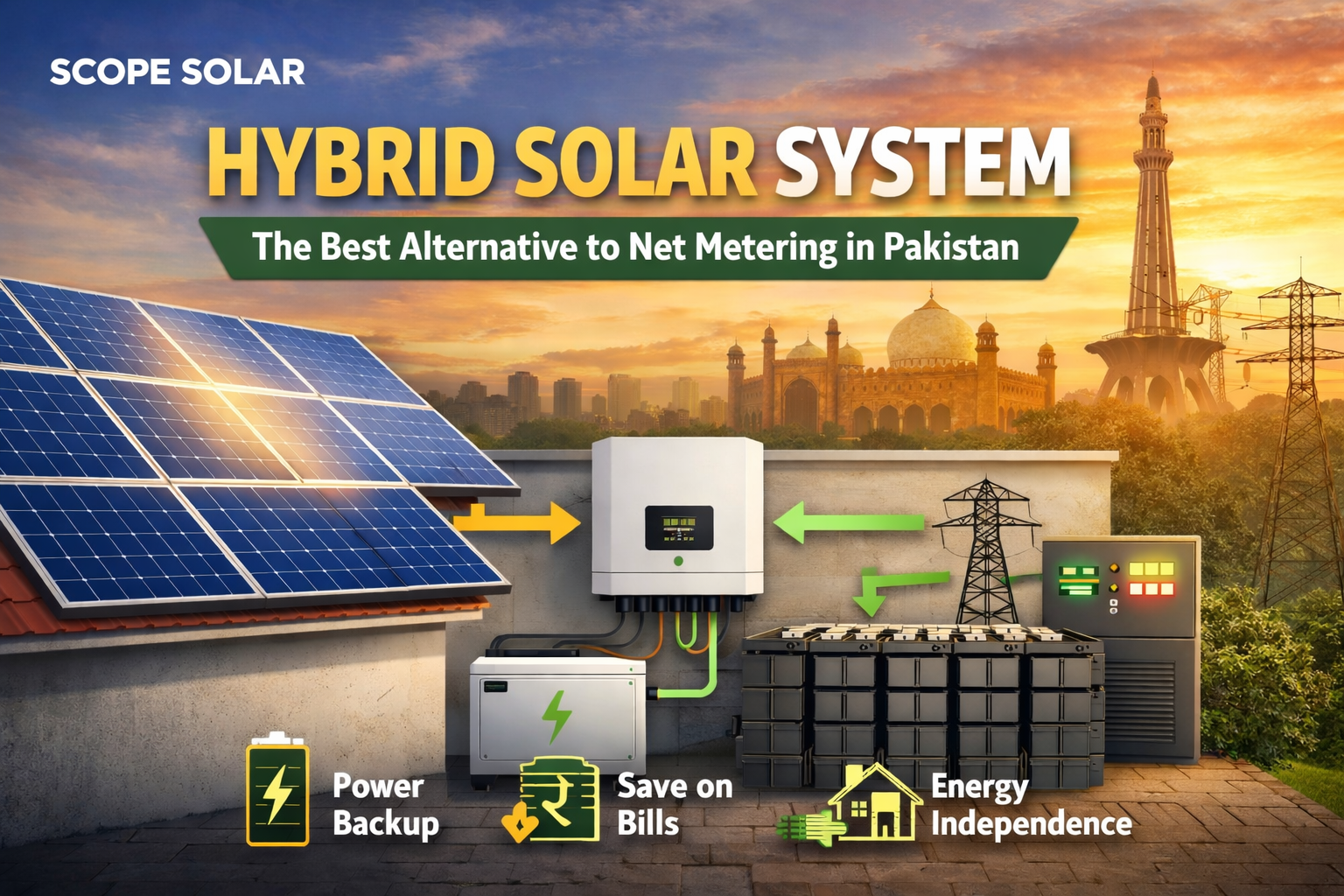 Hybrid Solar System in Lahore – Best Alternative to Net Metering - Scope Solar