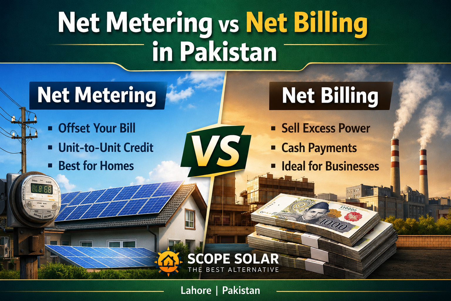 Net Metering vs Net Billing: Key Differences Explained - Scope Solar